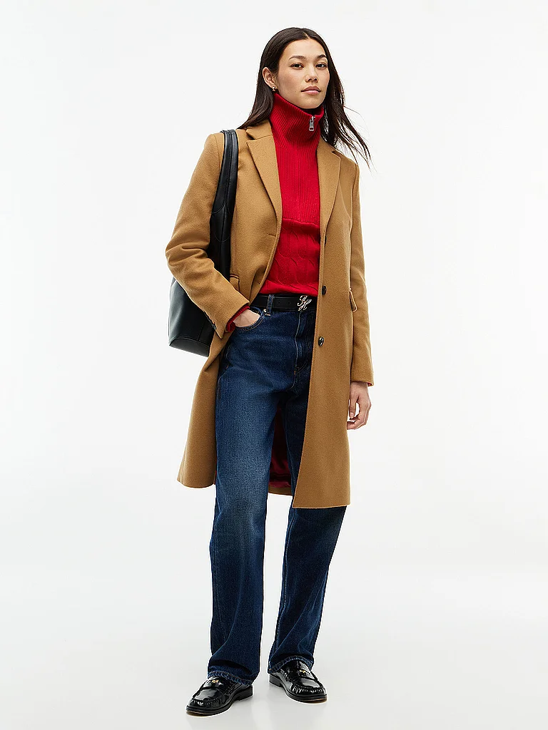 TOMMY HILFIGER Manteau en laine camel - vue 3